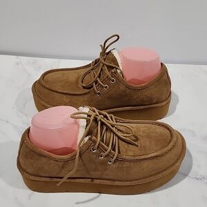 Madden Girl Eager Lace-up Platform Moccasin Loafers.